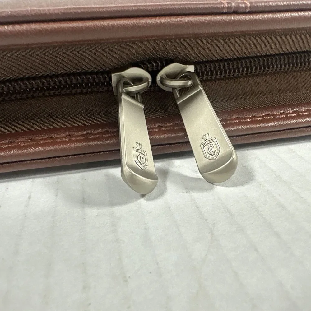 Cossini Premium Business Portfolio with Zipper – Padfolio - Superior Brown